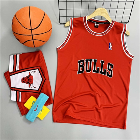 Quần Áo Bóng Rổ JP Chicago Bulls Đỏ