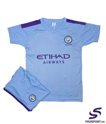 Quần Áo Trẻ Em Man City Xanh Biển