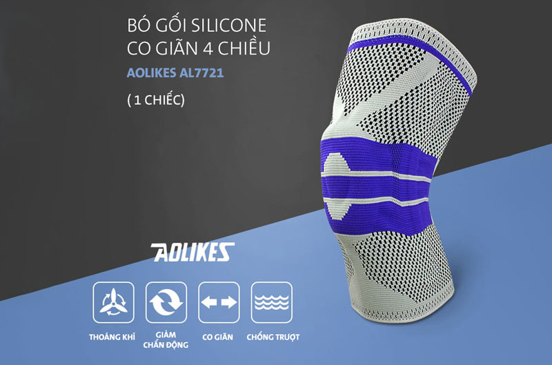 Bó gối Silicone thể thao 