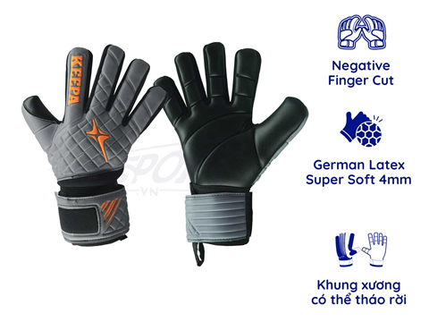 Găng tay thủ môn Iwin Keepa PRO GK04 Xám