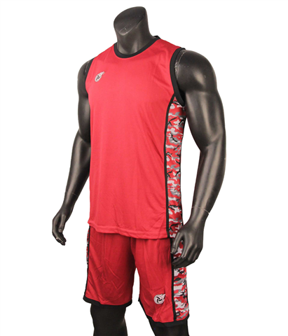 Quần áo bóng rổ Camo Đỏ